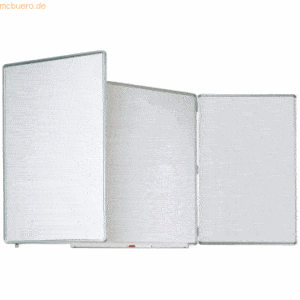 Ultradex Whiteboard Klapptafel 3-teilig 1500x1200mm weiß Email