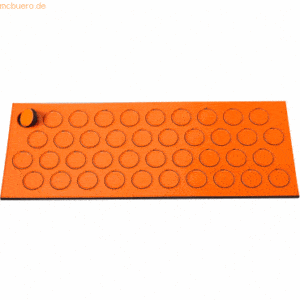 Ultradex Magnetische Symbole Kreis 9mm VE=40 Stück orange