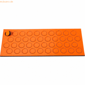Ultradex Magnetische Symbole Kreis 20mm VE=10 Stück orange