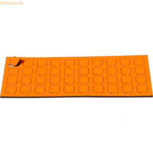 Ultradex Magnetische Symbole Quadrat 9x9mm VE=40 Stück orange