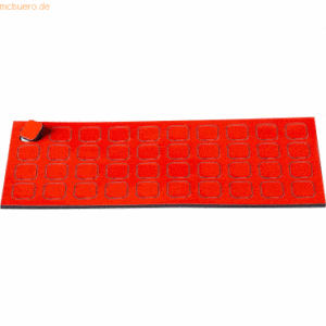 Ultradex Magnetische Symbole Quadrat 9x9mm VE=40 Stück rot