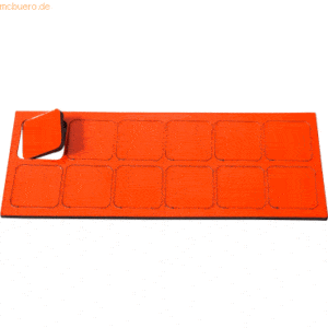 Ultradex Magnetische Symbole Quadrat 19x19mm VE=12 Stück rot