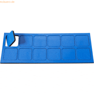 Ultradex Magnetische Symbole Quadrat 19x19mm VE=12 Stück dunkelblau