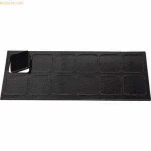 Ultradex Magnetische Symbole Quadrat 19x19mm VE=12 Stück schwarz