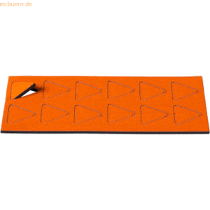 Ultradex Magnetische Symbole Dreieck 19x19mm VE=12 Stück orange