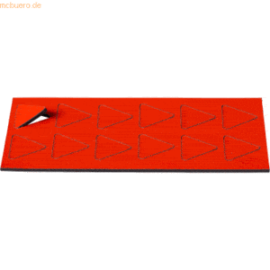 Ultradex Magnetische Symbole Dreieck 19x19mm VE=12 Stück rot