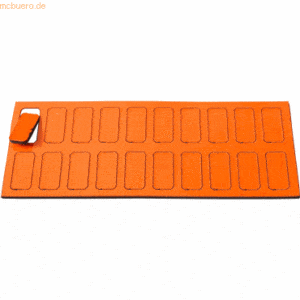 Ultradex Magnetische Symbole Rechteck 19x9mm VE=20 Stück orange