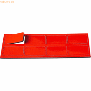 Ultradex Magnetische Symbole Rechteck 30x19mm VE=8 Stück rot