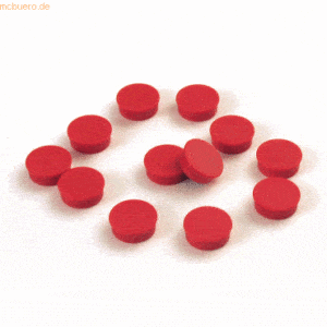 Ultradex Magnete rund 20mm VE=12 Stück rot