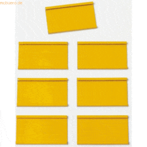 Ultradex Einsteckschiene magnetisch 40x20mm VE=12 Stück gelb