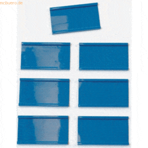Ultradex Einsteckschiene magnetisch 50x20mm VE=12 Stück blau