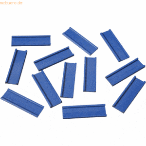 Ultradex Einsteckschiene magnetisch 50x15mm VE=12 Stück blau