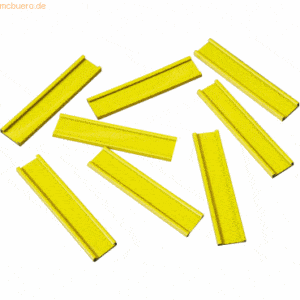 Ultradex Einsteckschiene magnetisch 60x15mm VE=8 Stück gelb