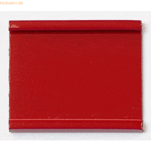 Ultradex Einsteckschiene magnetisch 40x34mm rot VE=12 Stück
