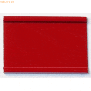 Ultradex Einsteckschiene magnetisch 50x34mm rot VE=9 Stück