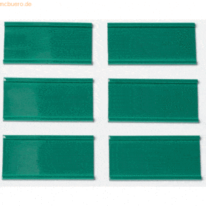 Ultradex Einsteckschiene magnetisch 70x34mm grün VE=6 Stück