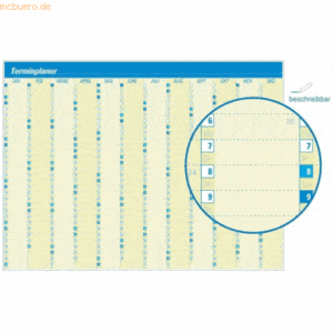 Ultradex Folien-Terminplaner 86x57cm transparent 2022