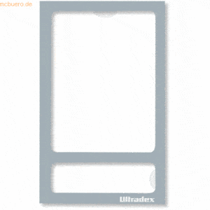 Ultradex Fototasche magnetisch ohne Rückwand 70x113mm grau VE=5 Stück