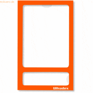 Ultradex Fototasche magnetisch ohne Rückwand 70x113mm pastellorange VE