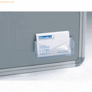 Ultradex Visitenkartenhalter magnetisch B93x37x17mm transparent