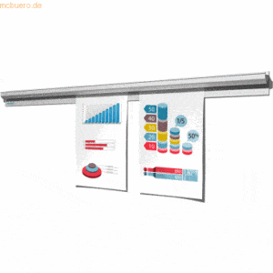 Ultradex Catch-all Schiene 800x65mm Kunststoff weiß RAL9003