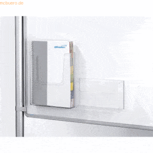 Ultradex Prospektbox A4 quer zum Anschrauben B251xH237xT36mm transpare