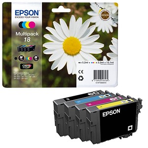 4 EPSON 18 / T1806 schwarz