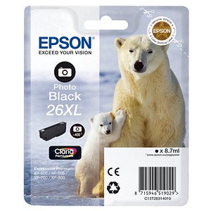 EPSON 26XL / T2631XL Foto schwarz Tintenpatrone