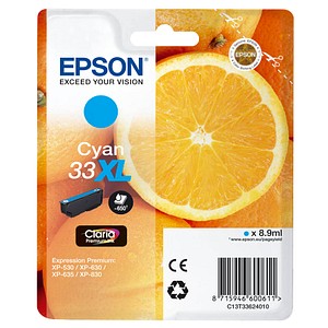 EPSON 33XL / T3362XL cyan Tintenpatrone