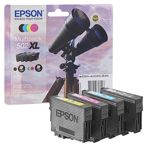 4 EPSON 502XL/T02W64 schwarz