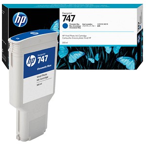 HP 747 chromatisches blau (P2V85A) Tintenpatrone