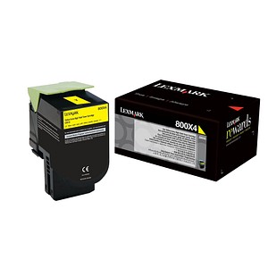 Lexmark 80C0X40 gelb Toner