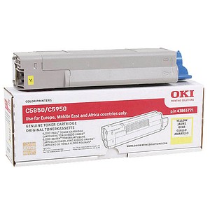 OKI 43865721 gelb Toner