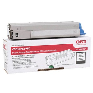 OKI 43865724 schwarz Toner