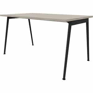 Quadrifoglio X3 Schreibtisch beton rechteckig 4-Fuß-Gestell grau 140