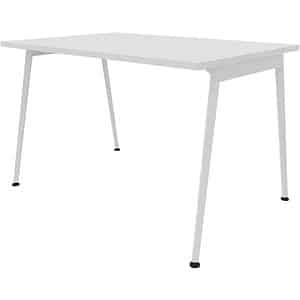 Quadrifoglio X3 Schreibtisch weiß rechteckig 4-Fuß-Gestell weiß 120