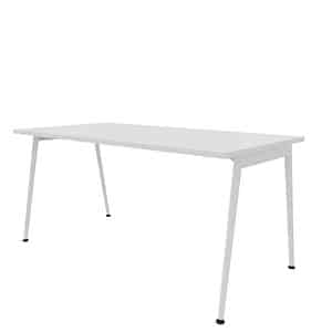 Quadrifoglio X3 Schreibtisch weiß rechteckig 4-Fuß-Gestell weiß 160