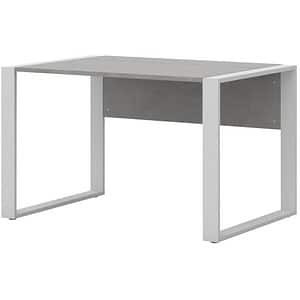 röhr Schreibtisch beton rechteckig Kufen-Gestell weiß 120