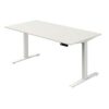 Kerkmann Move 3 höhenverstellbarer Schreibtisch weiß rechteckig T-Fuß-Gestell weiß 160