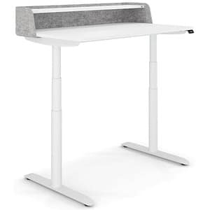 sedus desk home höhenverstellbarer Schreibtisch weiß rechteckig T-Fuß-Gestell weiß 120