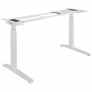 Fellowes Levado höhenverstellbares Schreibtischgestell weiß ohne Tischplatte C-Fuß-Gestell weiß 120