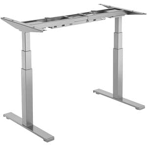 Fellowes Cambio höhenverstellbares Schreibtischgestell silber ohne Tischplatte T-Fuß-Gestell silber 100