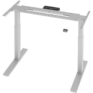 Flexbase 500 höhenverstellbares Schreibtischgestell silber ohne Tischplatte T-Fuß-Gestell silber 112