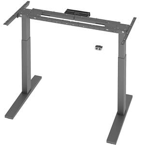 Flexbase 500 höhenverstellbares Schreibtischgestell grafit ohne Tischplatte T-Fuß-Gestell grau 112