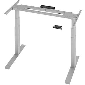 Flexbase 650 höhenverstellbares Schreibtischgestell silber ohne Tischplatte T-Fuß-Gestell silber 112