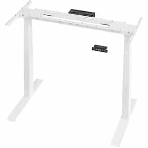 Flexbase 650 höhenverstellbares Schreibtischgestell weiß ohne Tischplatte T-Fuß-Gestell weiß 112