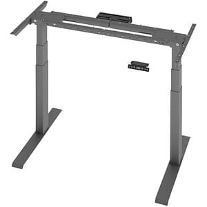 Flexbase 650 höhenverstellbares Schreibtischgestell grafit ohne Tischplatte T-Fuß-Gestell grau 112