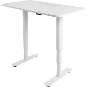 Topstar Sitness X Up Table 20 höhenverstellbarer Schreibtisch weiß rechteckig T-Fuß-Gestell weiß 110