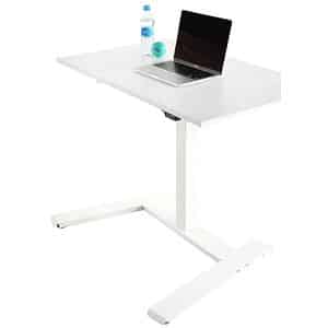Topstar E-Table Home höhenverstellbarer Schreibtisch weiß rechteckig T-Fuß-Gestell weiß 100