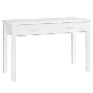 WOHNLING Schreibtisch weiß rechteckig 4-Fuß-Gestell weiß 120